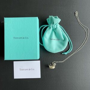 Tiffany & Co. Silver Crown Necklace